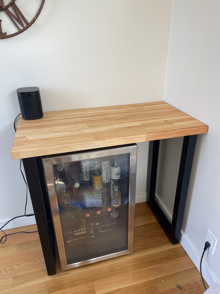 Custom Edge Grain Butcher Block Table Top, Island Top, Workbench, Desk Top, Maple, 30"x48"