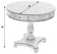 Fredrik 34"D Round Wood 4-Drawer Game Table, Cherry