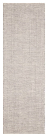 Dash & Albert Marled Grey Handwoven Cotton Rug, Grey, Runner-2'6" x 12'