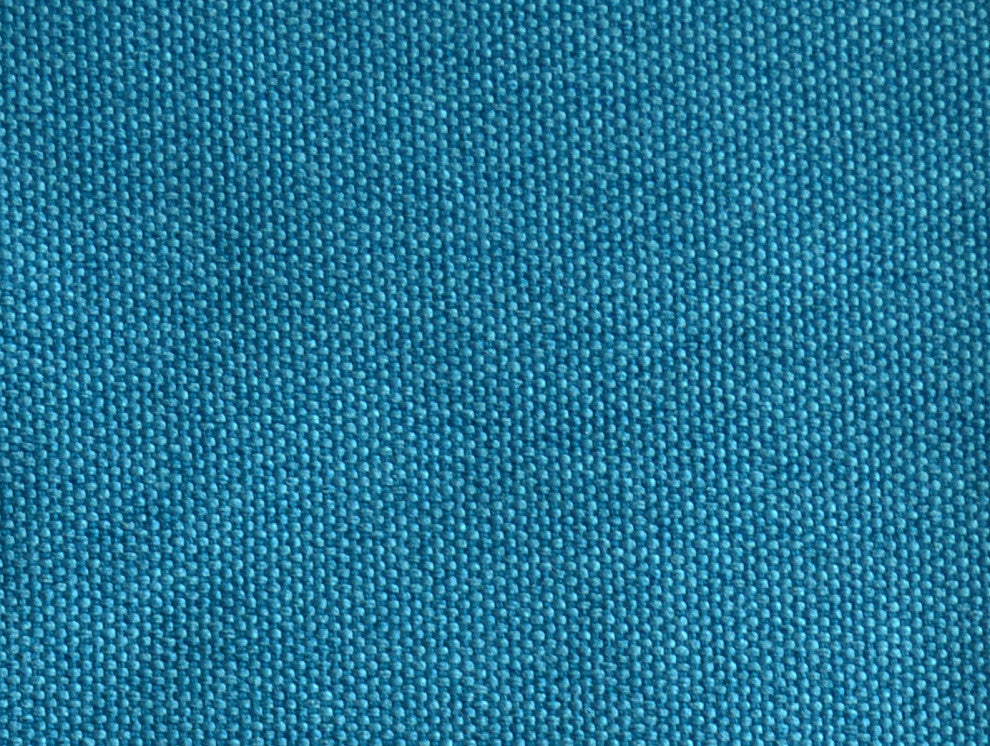 Henry Mid-Century Modern Upholstered Platform Bed, Blue, King