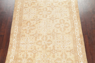 Consigned, Vintage-Style Faded Traditional Area Rug Handmade Persian, Brown, 6x9