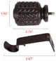 UTOPIA ALLEY 3/4 Inch Curtain Rod - Curtain Rods For Windows, Oil Rubbed Bronze, 86"-120"