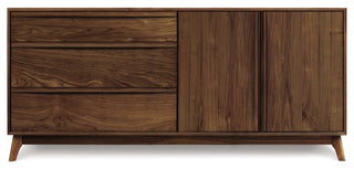 Copeland Catalina 3 Drawers On Left, 2 Doors On Right Buffet, Natural Walnut