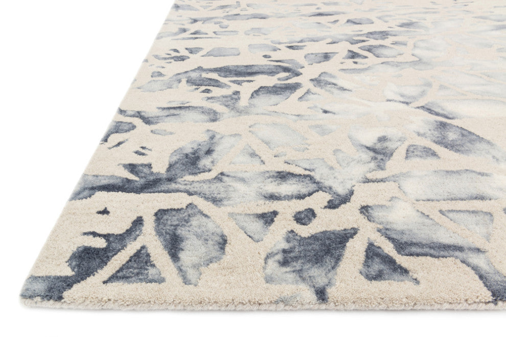 Spray Effect Wool Beckett BC-01 Slate 9'3"x13' Area Rug