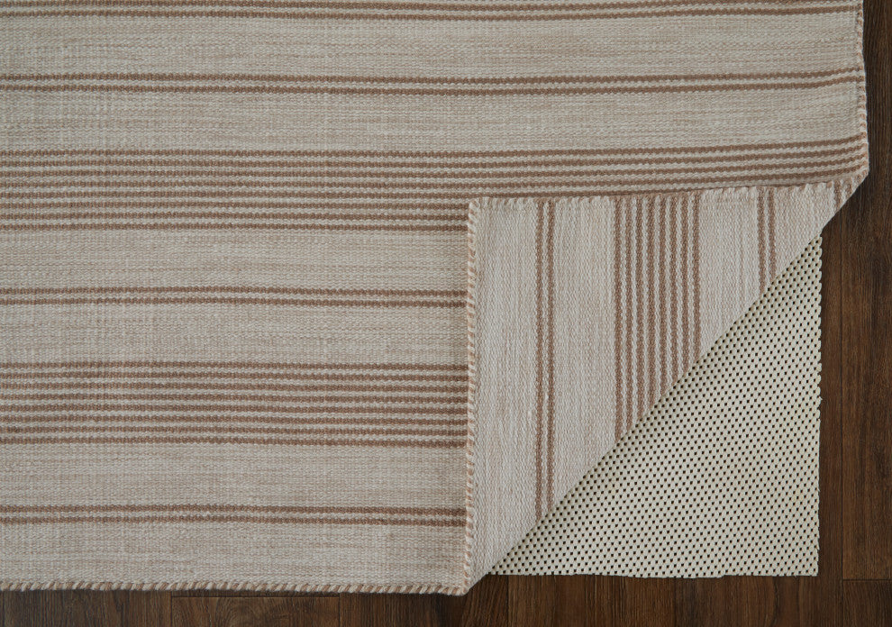 Weave & Wander Granberg Eco-Friendly PET Rug, Mushroom, 10' X 14'
