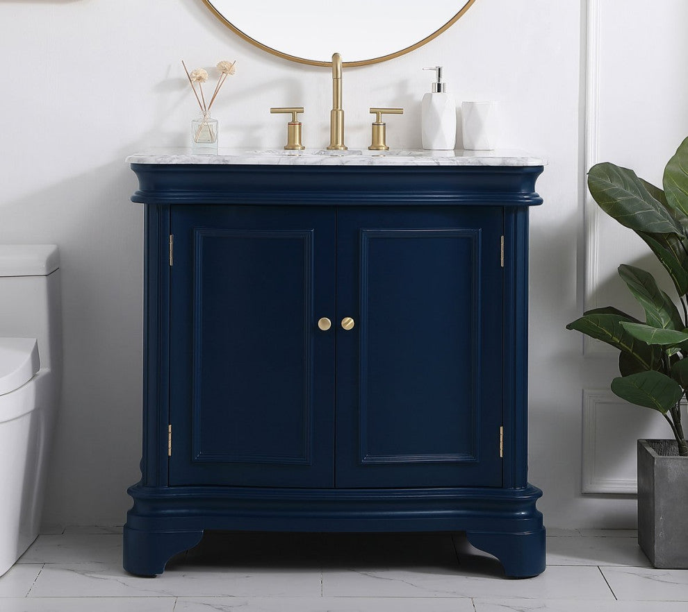 Elegant VF52036BL 36"Single Bathroom Vanity Set, Blue
