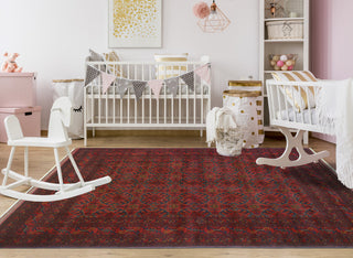 Khal Mohammadi Tayte Red/Navy Rug, 6'7x9'7