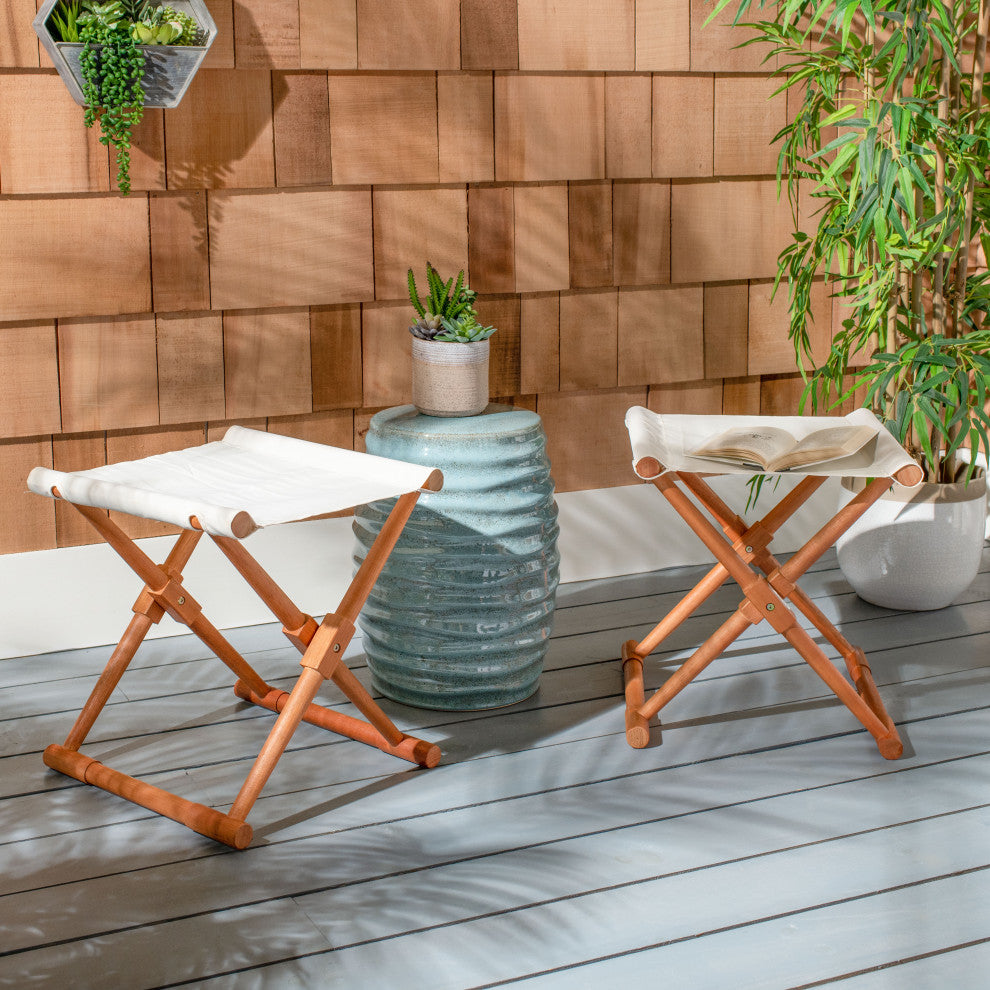 Safavieh Breanne Stool, Beige/Natural