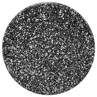 Anika Iron Terrazzo End / Side Table, Black