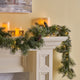 9' Mixed Spruce LED Artificial Christmas Garland, Green