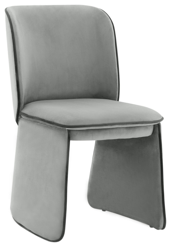 Kinsley Grey Velvet Dining Chair