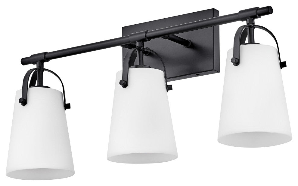 Hinkley Foster Medium Three Light Vanity, Black