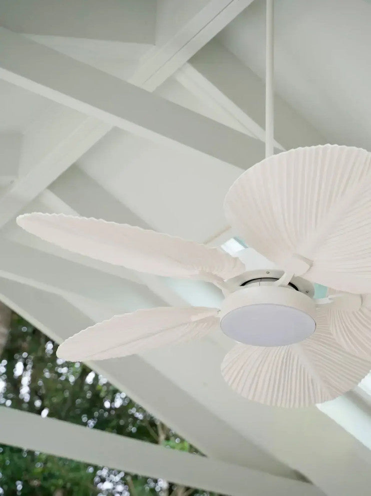 Lucci Air Bali 52" DC Ceiling Fan With Light, Antique White