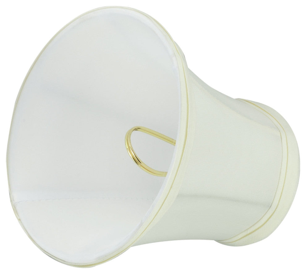 Small Bell Chandelier Clip On Lamp Shade Off White 3"x5"x4.5", Set of 9