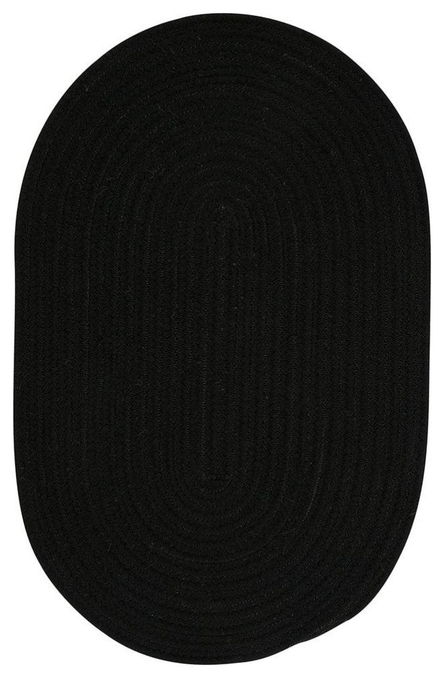 Colonial Mills Rug Bristol Black Round, 9x9