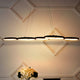 Roman 40.75" 5-Light Bohemian Coastal Iron Linear Integrated LED Pendant, Black