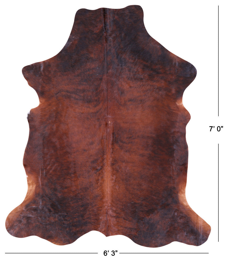 7' 0" X 6' 3" Natural Cowhide Rug C2280