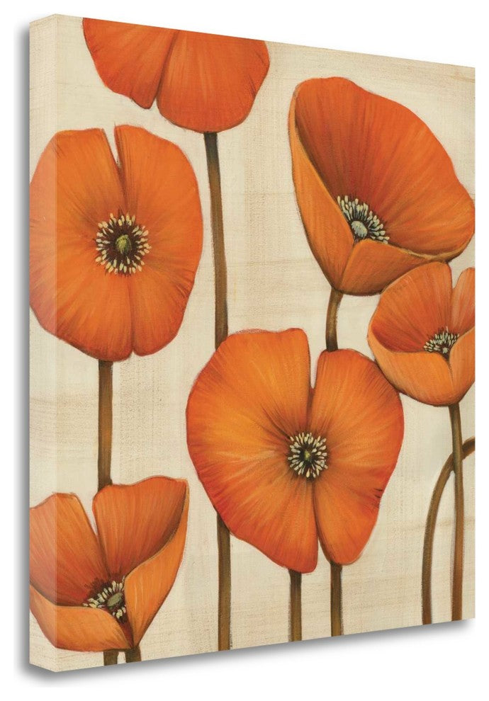 "Bouquet Orange" By Maja, Giclee Print on Gallery Wrap Canvas, Ready to Hang
