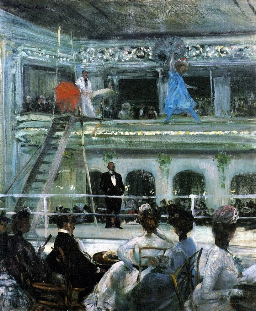 William James Glackens Hammerstein's Roof Garden Gallery Wrapped Canvas Print