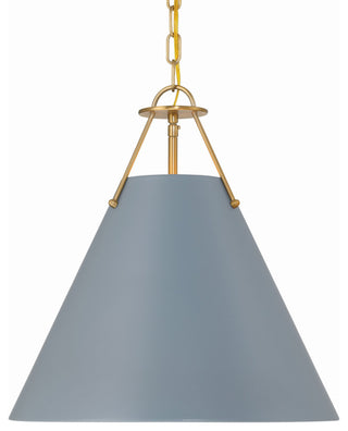 Crystorama Lighting Group XAV-B8305 Xavier 3 Light 16"W Pendant - Vibrant Gold