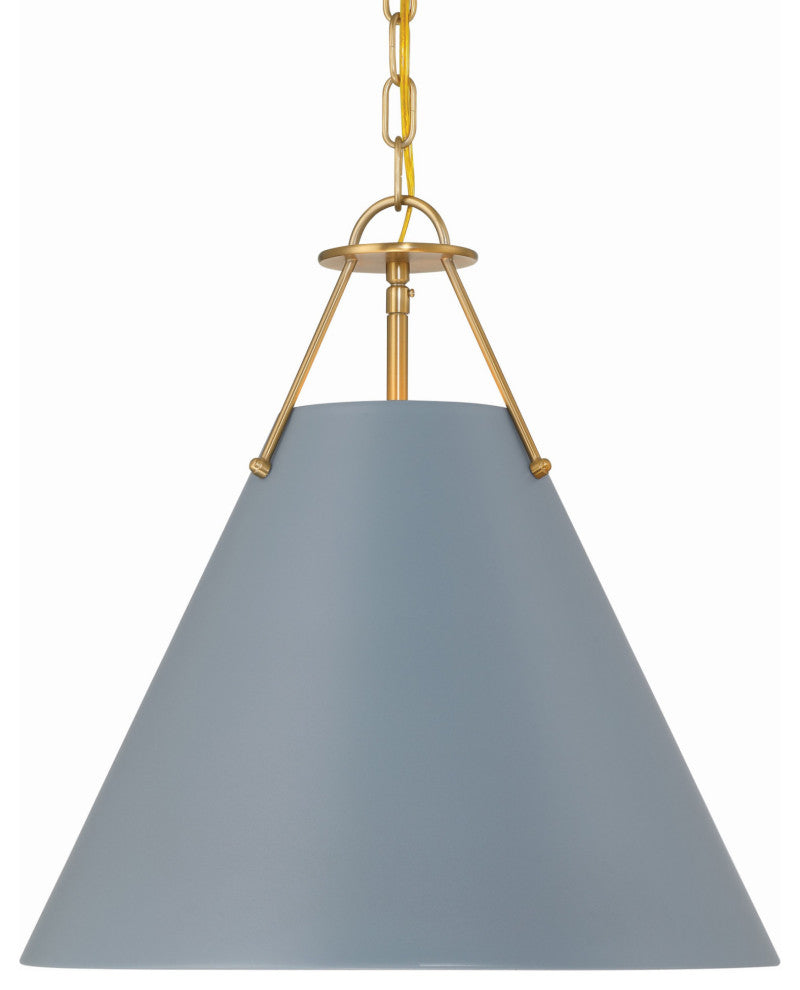 Crystorama Lighting Group XAV-B8305 Xavier 3 Light 16"W Pendant - Vibrant Gold