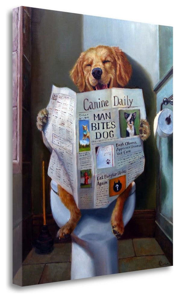 "Dog Gone Funny" By Lucia Heffernan, Giclee Print on Gallery Wrap Canvas