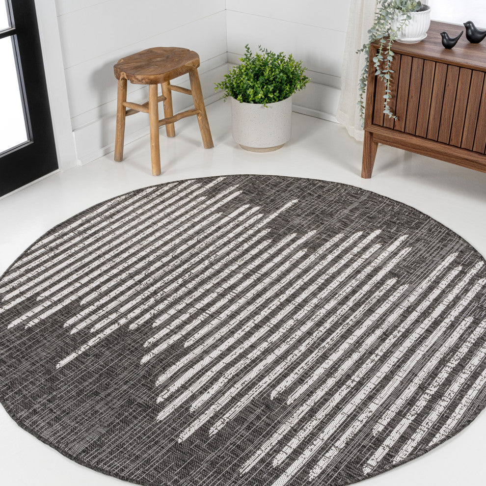 Zolak Berber Stripe Geometric Indoor/Outdoor Area Rug