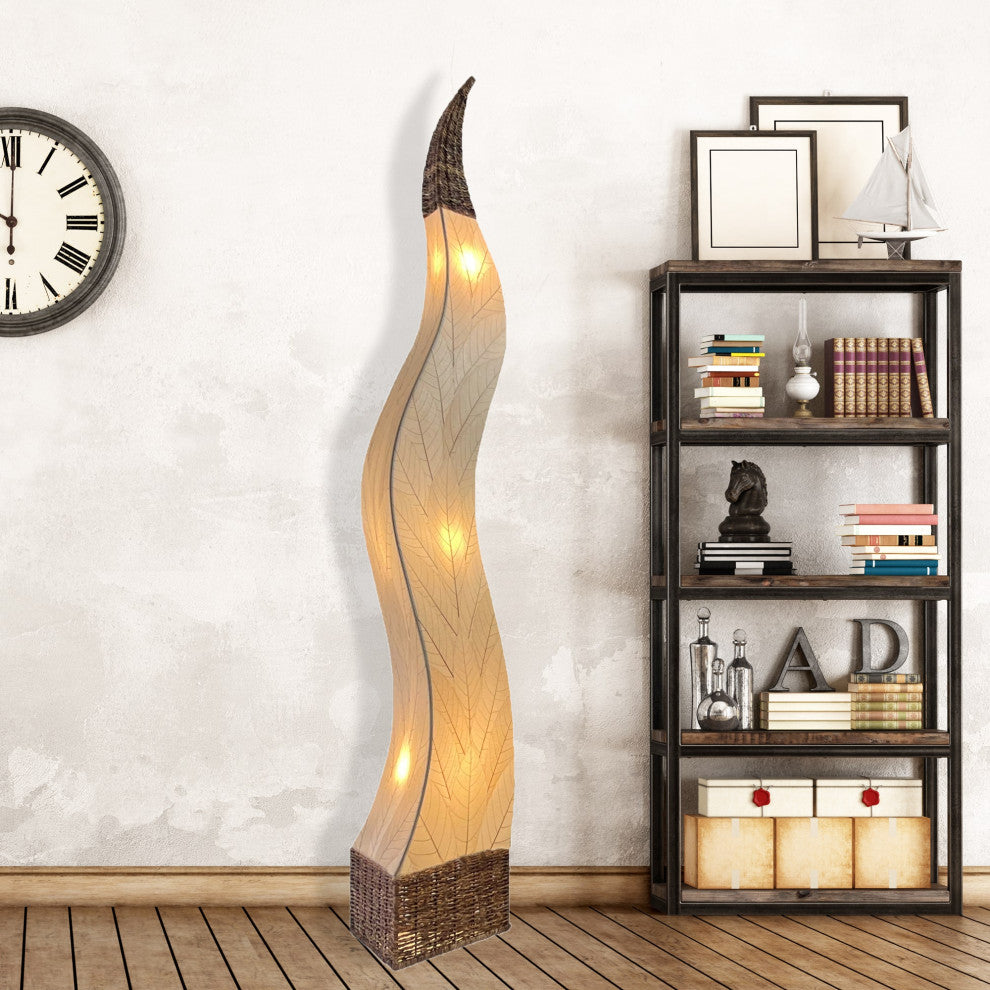 Eangee Flame Giant Floor Lamp, Natural