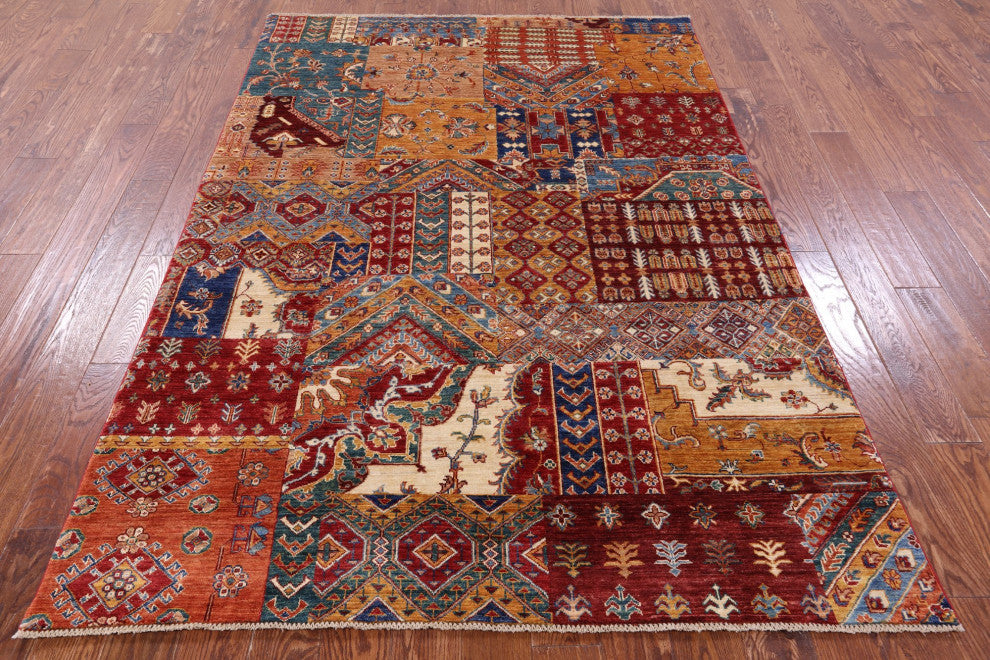 Super Kazak Hand Knotted Wool Rug 5' 7" X 8' 0" Q11095