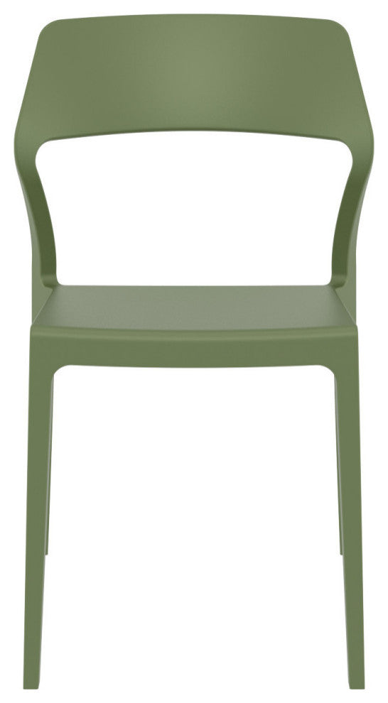Snow Dining Chair Olive Green, Set of 2