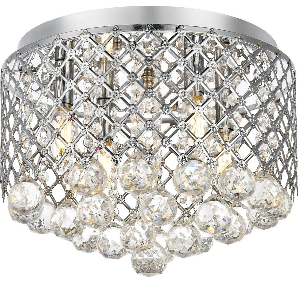 Living District LD5010F13C Orchid 4-Light flush mount