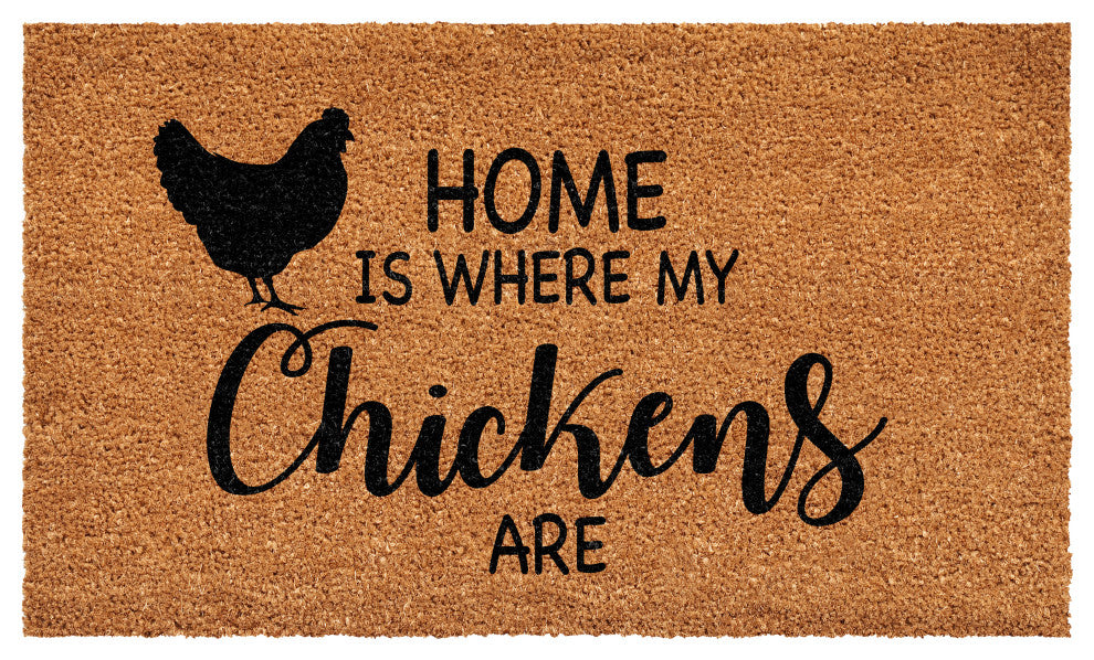 Calloway Mills Home is Where my Chickens are Doormat, 24x48