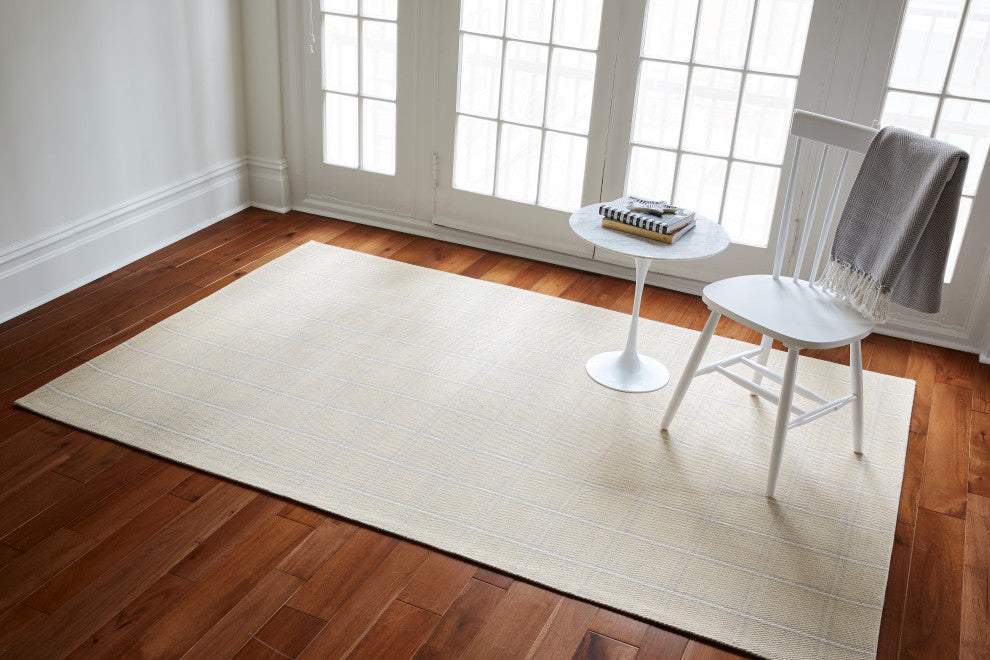 Erin Gates by Momeni Marlborough Dover Hand Woven Wool Area Rug, Beige, 8'x10'