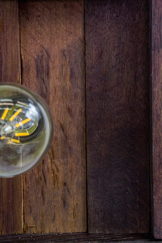 Wine Barrel Wall Vanity Light - Kale - Made from reclaimed California wine tanks