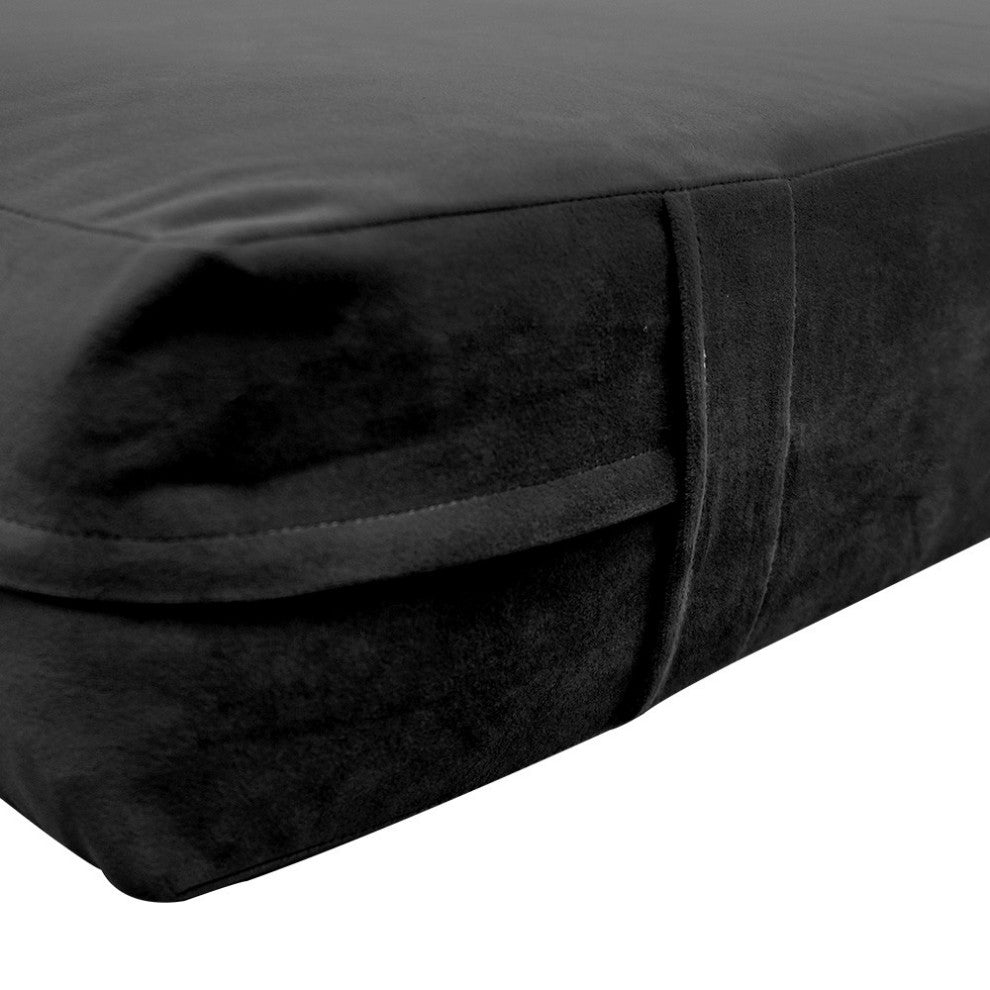 Knife Edge 8" Twin Size 75x39x8 Velvet Indoor Daybed Mattress |COVER ONLY|-AD350