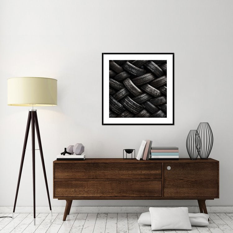 "Feeling Tired" Framed Digital Print by Piet Flour, 38"x38"