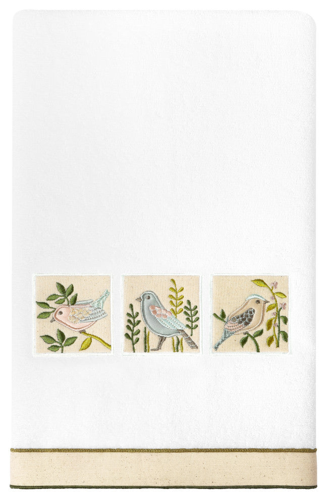 Linum Home Textiles 100% Turkish Cotton BELINDA 3PC Embellished Towel Set