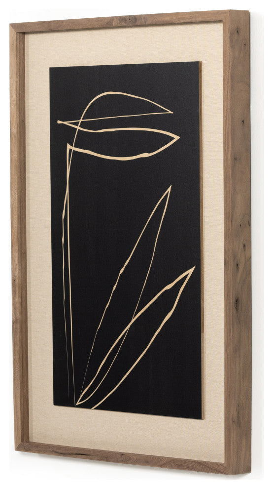 Abstract Botanic Line Drawing Roseanne