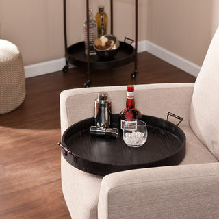 Fritz Two-Tier Round Butler Table