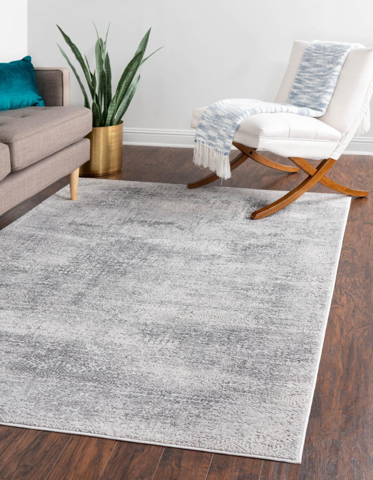 Unique Loom Sarah Finsbury Rug, Gray, 4'x6'
