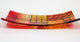 Decorative Fused Glass Plate "A Gentle Color Mix", Orange