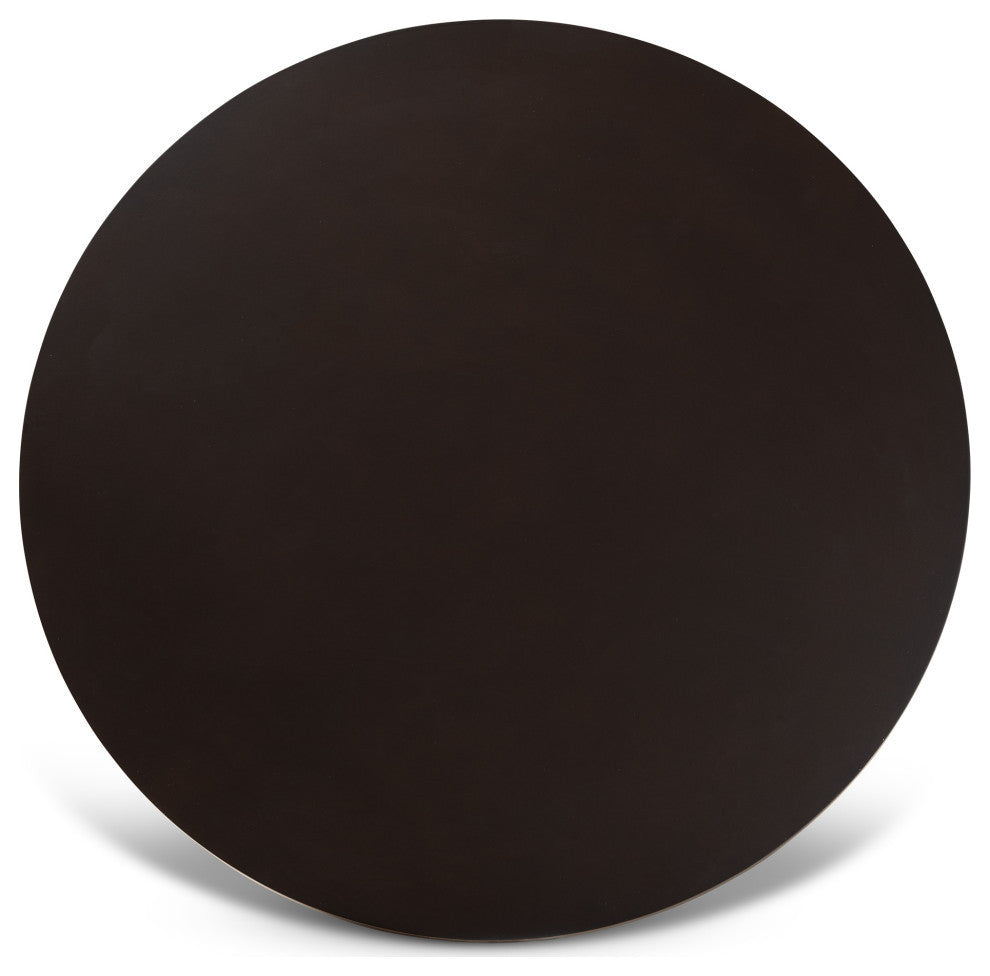 Cameo Contemporary Dark Brown 5-Piece Dining Set, U-Leg Table
