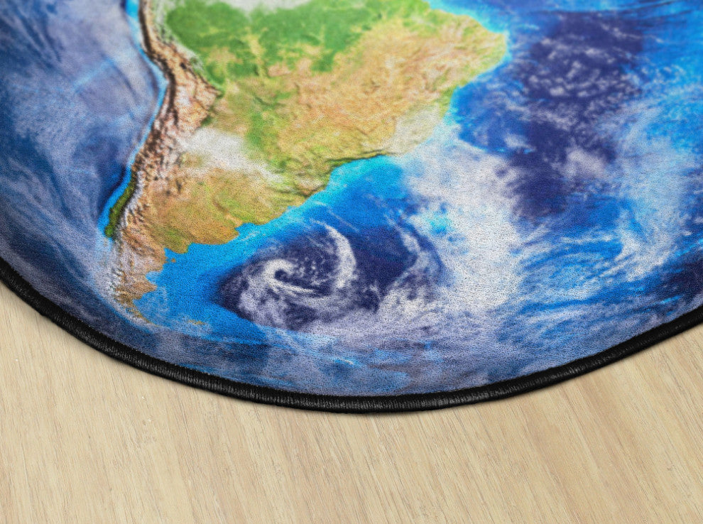 Flagship Carpets VA1001-27FS 6' Round All Round The World Educational Rug