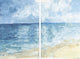Ombre Sea Diptych, 80"x60"