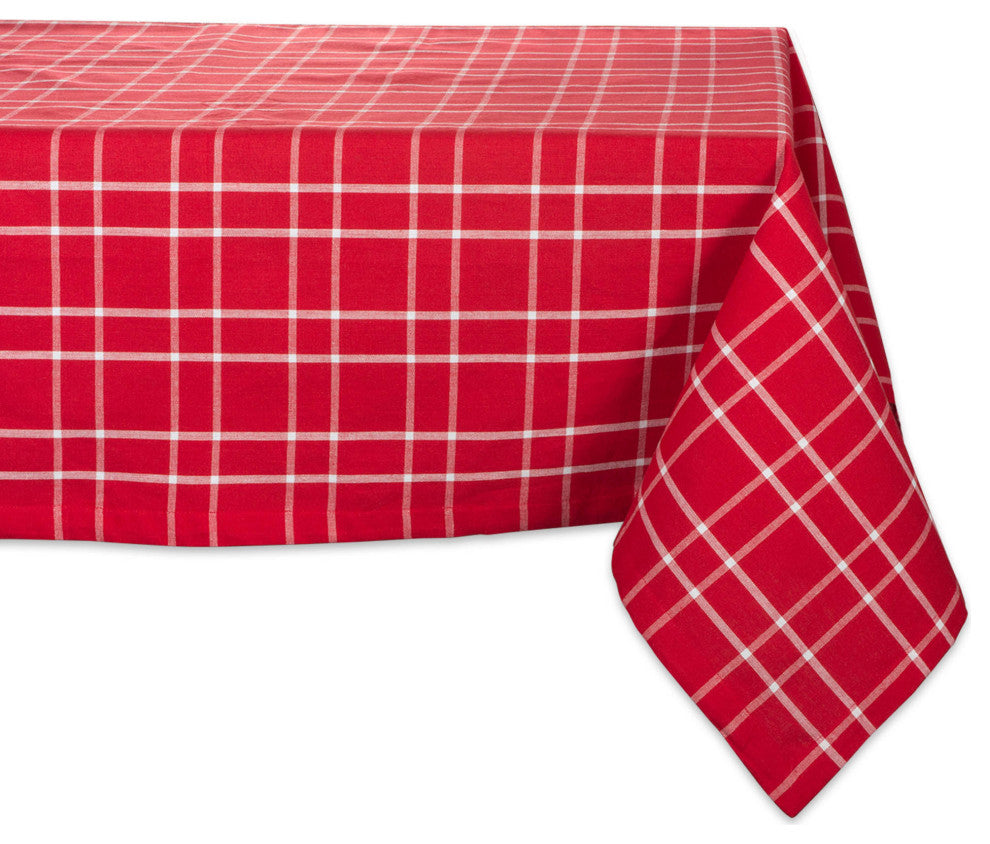 Holly Berry Plaid Tablecloth 52"x52"