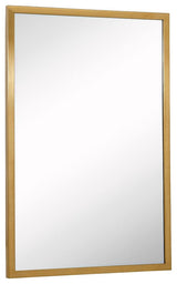 Urban Steel 1" Decorative Mirrors, Satin Brass, 24"x30"