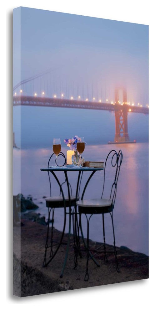 "Dream Cafe Golden Gate Bridge - 51" By Alan Blaustein, Gallery Wrap Canvas