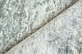 Cassina Hand Loomed Bamboo Silk and Cotton Dark Gray/Gray Area Rug