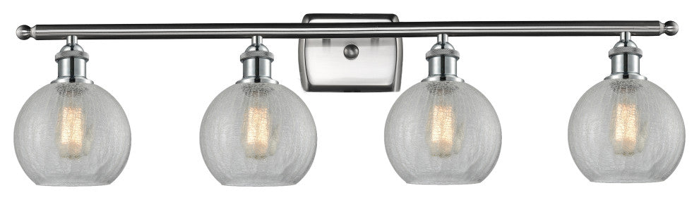 Innovations Lighting 516-4W-SN-G125-8-LED 4 Light 36" Bath Vanity Light