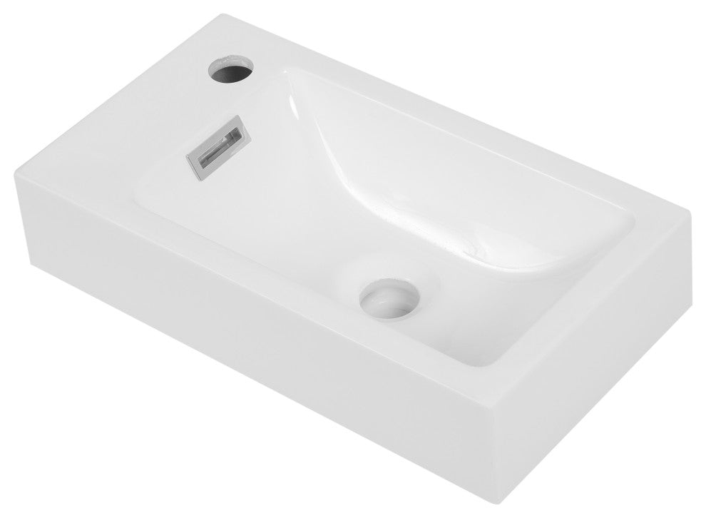 18" Solid Surface Resin Streamline K-1207-18L Vanity Top
